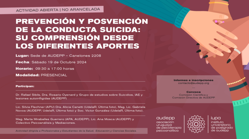 “Prevención y Posvención de la Conducta Suicida: Su Comprensión desde los Diferentes Aportes”