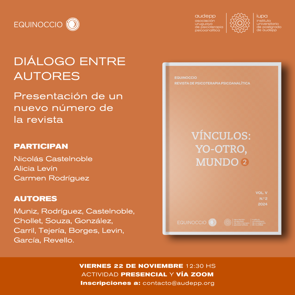 PRESENTACIÓN EQUINOCCIO VOL. V/ Nº 2/ NOVIEMBRE 2024