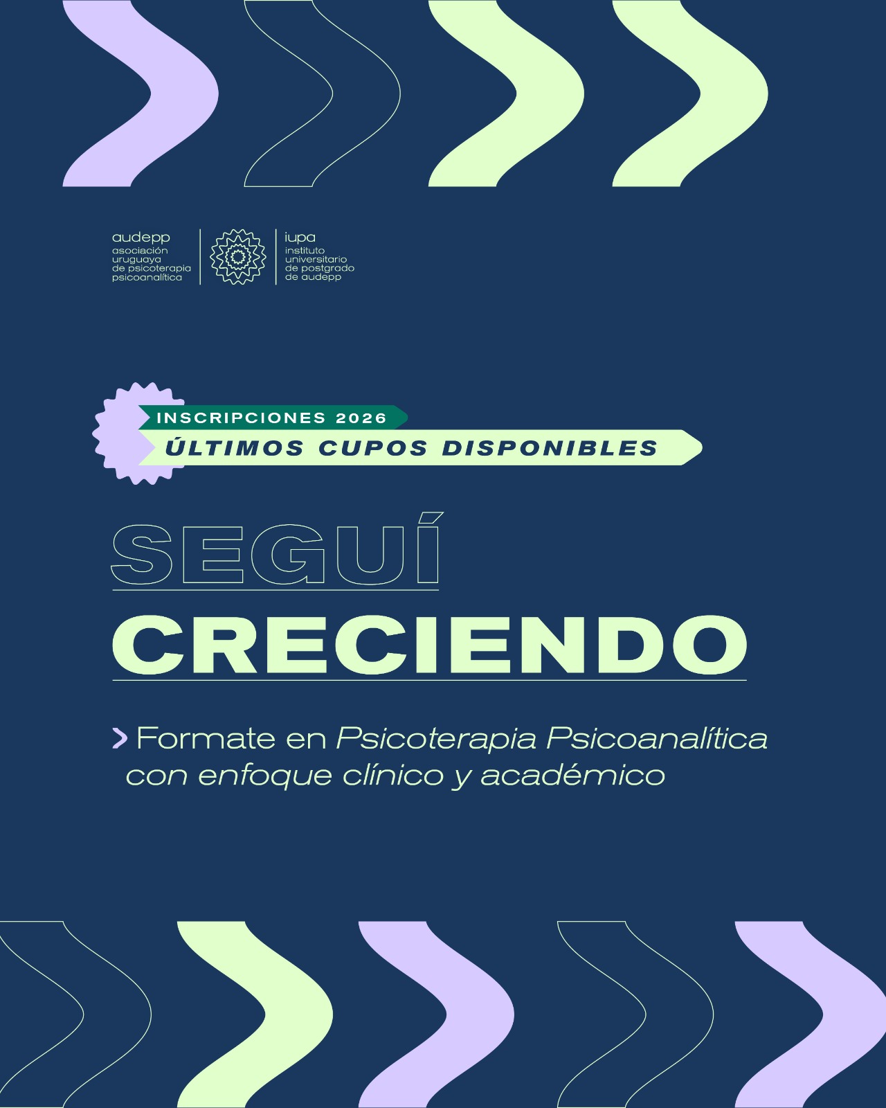 📢 ÚLTIMOS CUPOS DISPONIBLES – INSCRIPCIONES 2026