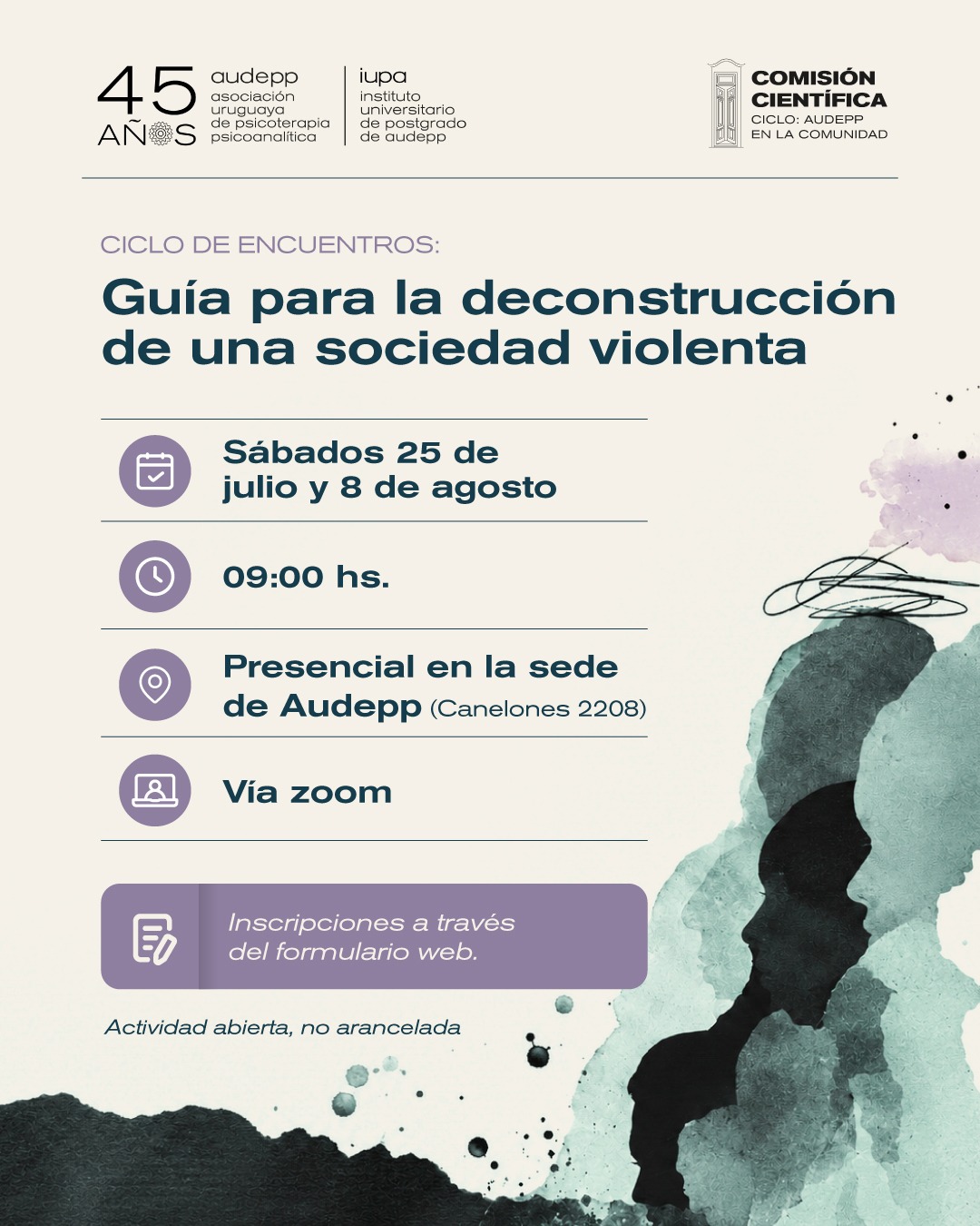 Ciclo de encuentros: Guía para la deconstrucción de una sociedad violenta